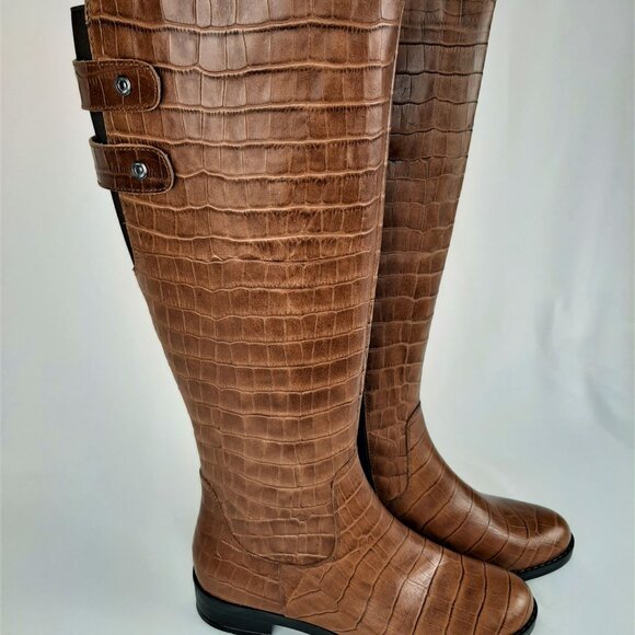 Brown Leather High Boots with Buckles - Picture 10 of 10